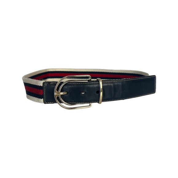Gucci Web Stripe Canvas Belt - Picture 2 of 6